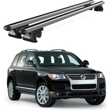 Today Auto Venüs Volkswagen Touareg (2002-2010) Uyumlu Gri Ara Atkı Port Bagaj Tavan Barı