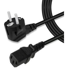 Temiz Pazar C13 Power Kablo - Bilgisayar Kasa Monitör Ekran Power Güç Kablosu 1.5 Metre