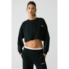Urban Beat Mıcha Kadın Siyah Sweatshirt