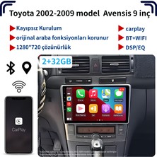 Dobest Toyota 2002-2009 Model Avensis 9 Inç/carplay/navigasyon/araç Multimedya Sistemi