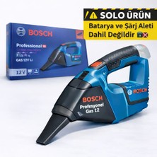 Bosch Professional Gas 12V El Tipi Şarjlı Süpürge  (Solo–batarya ve Şarj Aleti Dahil Değildir)