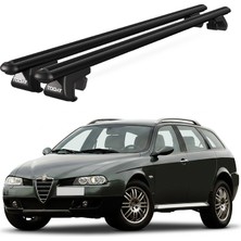 Today Auto Venüs Alfa Romeo 156 Crosswagon (T932) (2004-2007) Uyumlu Siyah Ara Atkı Port Bagaj Tavan Barı
