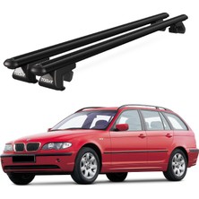 Today Auto Venüs Bmw 3 Series Touring (2000-2005) Uyumlu Siyah Ara Atkı Port Bagaj Tavan Barı