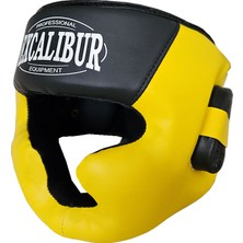 Excalibur Kapalı Boks Antrenman Kaskı Sarı S