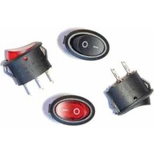 Universal Anahtar Şalter Mini Oval Rocker SC768 10A (Işıksız)