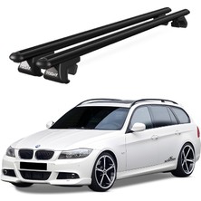 Today Auto Venüs Bmw 3 Series Touring (E91) (2008-2012) Uyumlu Siyah Ara Atkı Port Bagaj Tavan Barı