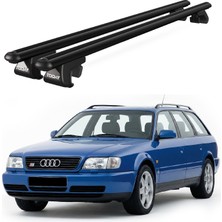 Today Auto Venüs Audi A6 Avant (1994-1998) Uyumlu Siyah Ara Atkı Port Bagaj Tavan Barı