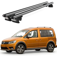 Today Auto Venüs Volkswagen Caddy (2015 ve Sonrası) Uyumlu Gri Ara Atkı Port Bagaj Tavan Barı