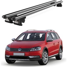 Today Auto Venüs Volkswagen Passat Alltrack B7 (2008 ve Sonrası) Uyumlu Gri Ara Atkı Port Bagaj Tavan Barı
