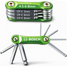 Bosch 8’li Katlanır Allen (Alyan) Seti