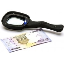 TE Dükkan Buğz 6 Ledli ve Mor Işıklı Büyüteç 60MM - Buğz