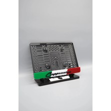 Pi Dekorasyon Cappucıno 3D Kabartmalı Italya Pleksi Motor Plakalığı