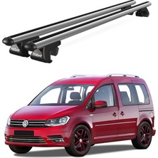 Today Auto Venüs Volkswagen Caddy Van (2003-2015) Uyumlu Gri Ara Atkı Port Bagaj Tavan Barı