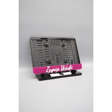 Pi Dekorasyon El Yazı Fontlu Pembe Beyaz Kişiye Özel Isimli Pleksi Motor Plakalığı