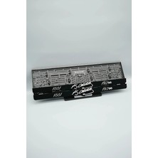 Pi Dekorasyon K.atatürk, Tarih ve Imza Benzer 3D Kabartmalı Pleksi Araba Plakalı