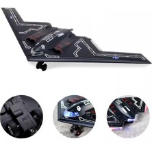 Shoplandu Diecast Çek Bırak Sesli ve Işıklı Metal B-2 Split Hayalet Uçak Siha Benzeri Savaş Uçağı 27 cm
