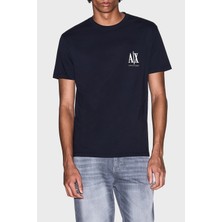 Armani Exchange % 100 Pamuk Regular Fit Bisiklet Yaka T Shirt Erkek T Shirt XM000365 AF12308 UB101