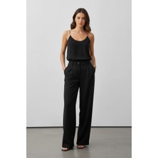 Masttoon Premium Siyah Palazzo Pantolon