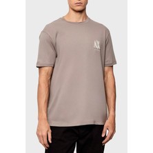 Armani Exchange % 100 Pamuk Regular Fit Bisiklet Yaka T Shirt Erkek T Shirt XM000365 AF12308 U6107