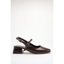 ich1one Palermo Kadın Rugan Topuklu Babet Ayakkabı – 5 cm Topuk, Günlük ve Ofis Şıklığı 1111 IC1111RUGAN