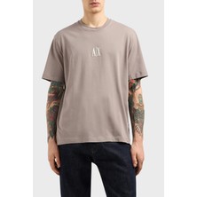 Armani Exchange % 100 Pamuk Regular Fit Bisiklet Yaka T Shirt Erkek T Shirt XM000363 AF12308 U6107