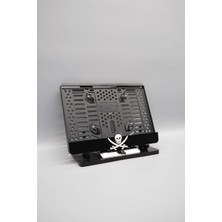 Pi Dekorasyon Korsan 3D Kabartmalı Pleksi Motor Plakalığı