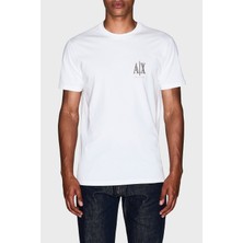 Armani Exchange % 100 Pamuk Regular Fit Bisiklet Yaka T Shirt Erkek T Shirt XM000365 AF12308 U0009