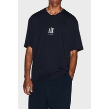 Armani Exchange % 100 Pamuk Regular Fit Bisiklet Yaka T Shirt Erkek T Shirt XM000363 AF12308 UB101