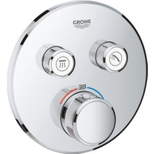 Grohe Grohtherm Smartcontrol Çift Valfli Akış Kontrollü Ankastre Termostatik Duş Bataryası 29119000