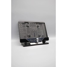 Pi Dekorasyon Ortası Gümüş Parçalı Kişiye Özel Isimli Pleksi Motor Plakalığı