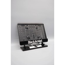 Pi Dekorasyon Black Angel 3D Kabartmalı Siyah Pleksi Motor Plakalığı