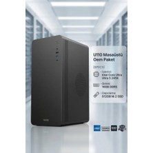 İzoly U110 Intel Core Ultra 5 245K 16GB DDR5 512GB M.2 SSD Masaüstü Oem Paket