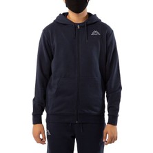 Kappa Logo Fleece Jackok Full-Zip Hoodie Lacivert