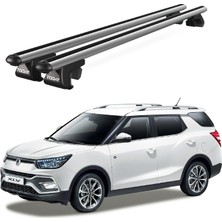 Today Auto Venüs Ssangyong Xlv (2016 ve Sonrası) Uyumlu Gri Ara Atkı Port Bagaj Tavan Barı