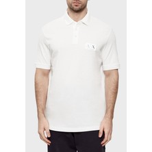 Armani Exchange Logolu % 100 Pamuk Regular Fit Düğmeli Polo Erkek Polo XM002231 AF10366 U0009