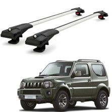 Cross Oto Aksesuarları Suzuki Jimny 1998–2017 için Ara Atkı Tavan Barı , Araca Özel , Kilitlenebilir Araç Üstü Ekipman Taşıma Barı (2 Adet)