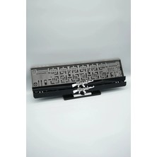 Pi Dekorasyon Illegal Keleş Logo Siyah Pleksi Araba Plakalığı