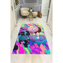 Dolce Mariee Modern Dijital Baskı Kaymaz Taban Çocuk ve Genç Odası Halısı H0460