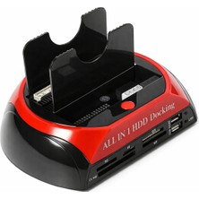 Mdstech USB 2.0 HDD Docking Station 2.5 3.5 Ide Sata Disk Klonlama Çoklu Kart Okuyucu HDD  Istasyonu