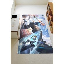 Dolce Mariee Modern Dijital Baskı Kaymaz Taban Çocuk ve Genç Odası Halısı H0499