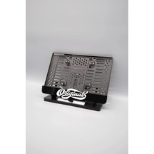 Pi Dekorasyon Orıgınal 3D Kabartmalı Siyah Pleksi Motor Plakalığı