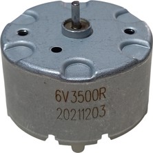 Devre Dünyası RF-500 Dc 6V 3500RPM Dc Motor (Çap 32MM Uzunluk 30MM) Hobi Oyuncak Elektrik Deney Motoru