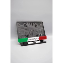 Pi Dekorasyon Italya Temalı Kişiye Özel Gümüş Isimli Pleksi Motor Plakalığı