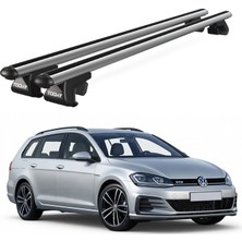 Today Auto Venüs Volkswagen Jetta Variant (2008 ve Sonrası) Uyumlu Gri Ara Atkı Port Bagaj Tavan Barı