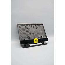 Pi Dekorasyon Deat Face Emoji 3D Kabartmalı Pleksi Motor Plakalığı