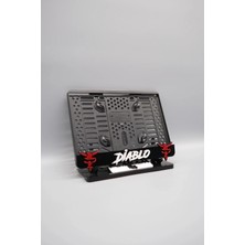 Pi Dekorasyon Diablo 3D Kabartmalı Pleksi Motor Plakalığı