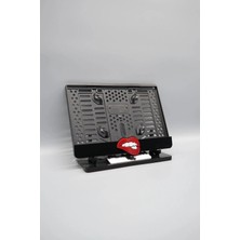 Pi Dekorasyon Dudak 3D Kabartmalı Pleksi Motor Plakalığı