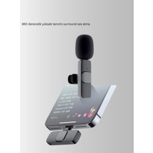 TE Dükkan Buğz 2’li Kablosuz Yaka Mikrofonu Iphone Için Profesyonel Video Ses - Buğz