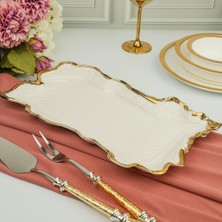 Roy King Albero Gold Dikdörtgen Sunum Tabak 38X23CM