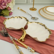 Roy King Albero Gold 2 Bölmeli Sunum Tabak 36X24CM